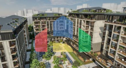 Квартира 4+1 с видом на море в Стамбуле