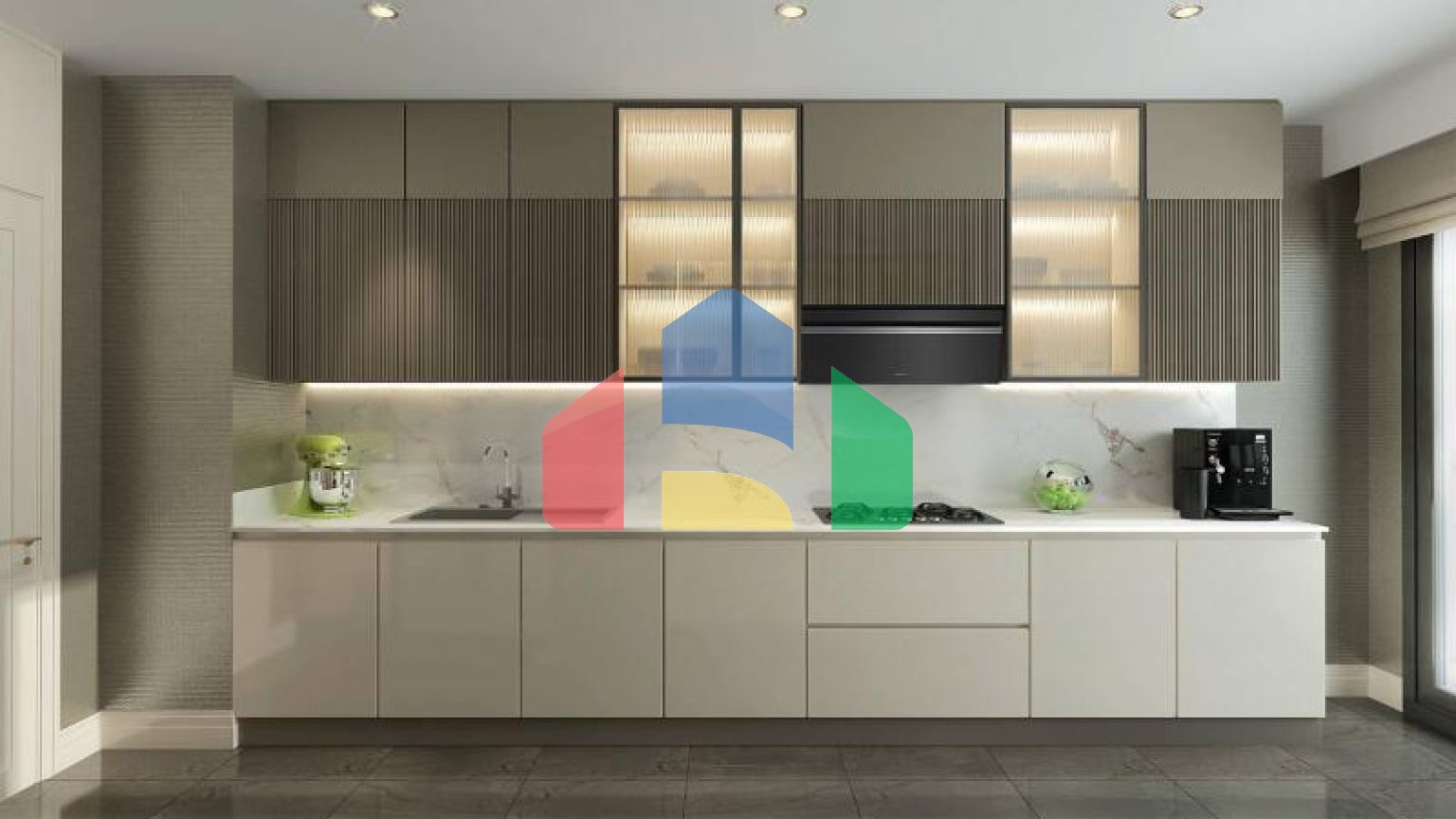 Квартира 4+1 с видом на море в Стамбуле