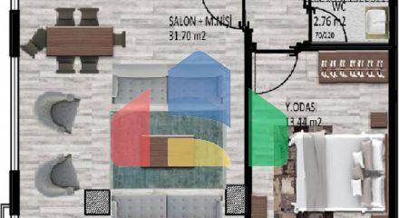 Квартира 2+1 в Стамбуле