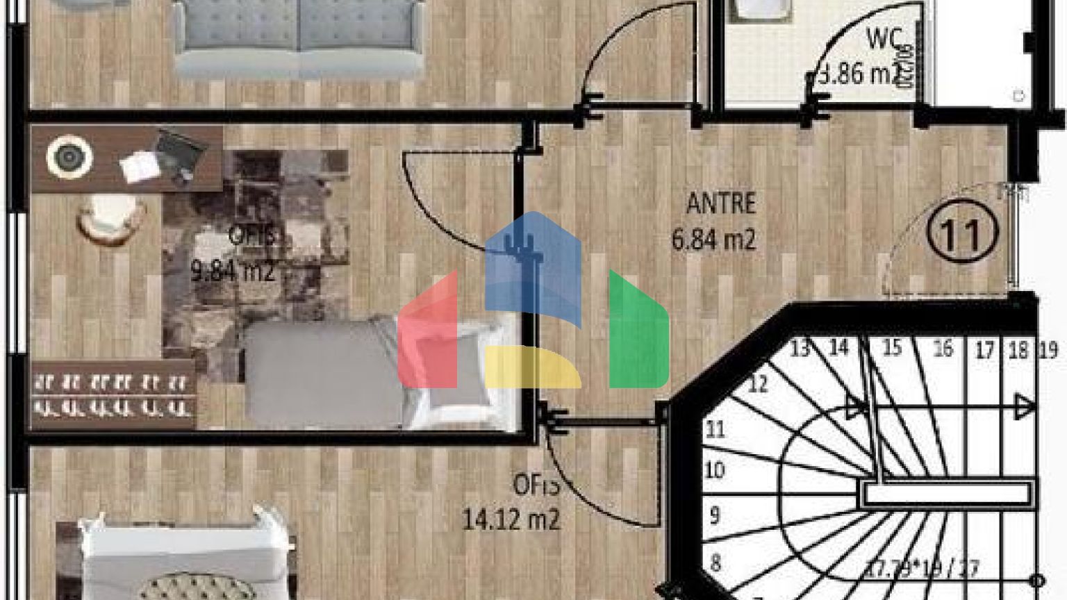 Квартира 2+1 в Стамбуле