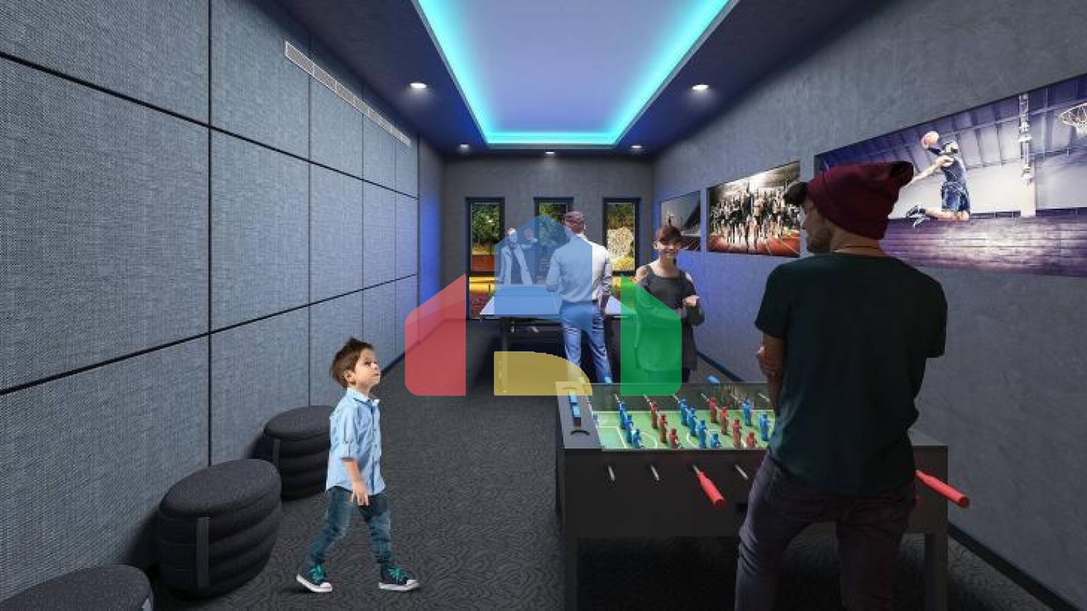 Квартира 1+1 с видом на море в Стамбуле