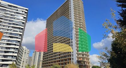 Квартира 1+1 с видом на море в Стамбуле