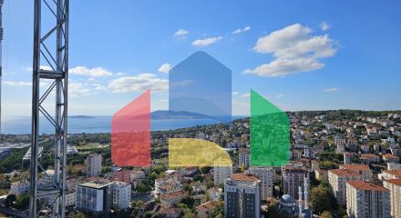 Квартира 1+1 с видом на море в Стамбуле