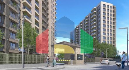 Квартира 2+1 с видом на море в Стамбуле