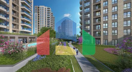 Квартира 2+1 с видом на море в Стамбуле