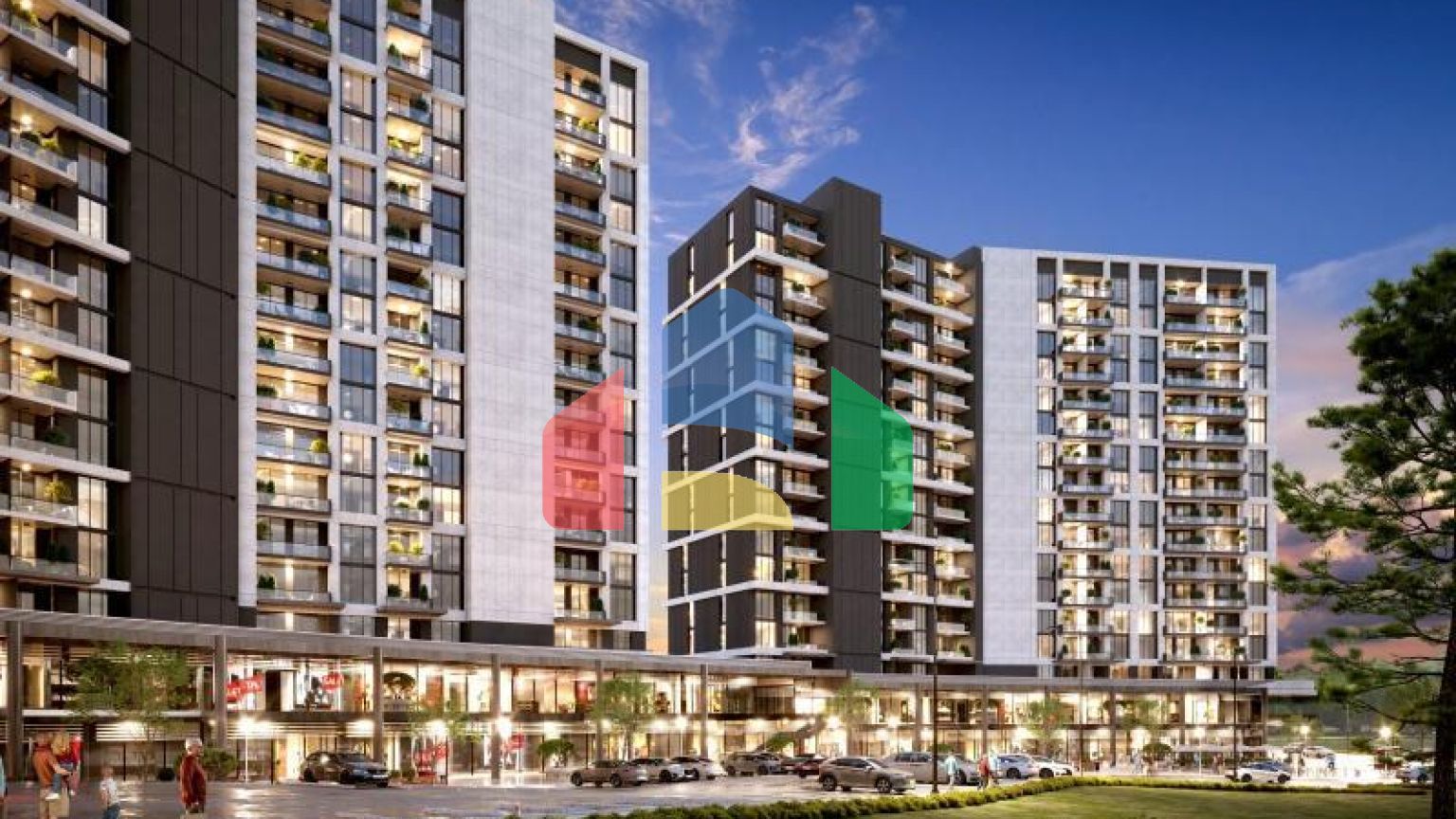 Квартира 1+1 с видом на море в Стамбуле