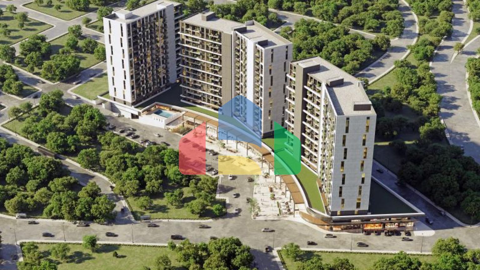 Квартира 1+1 с видом на море в Стамбуле