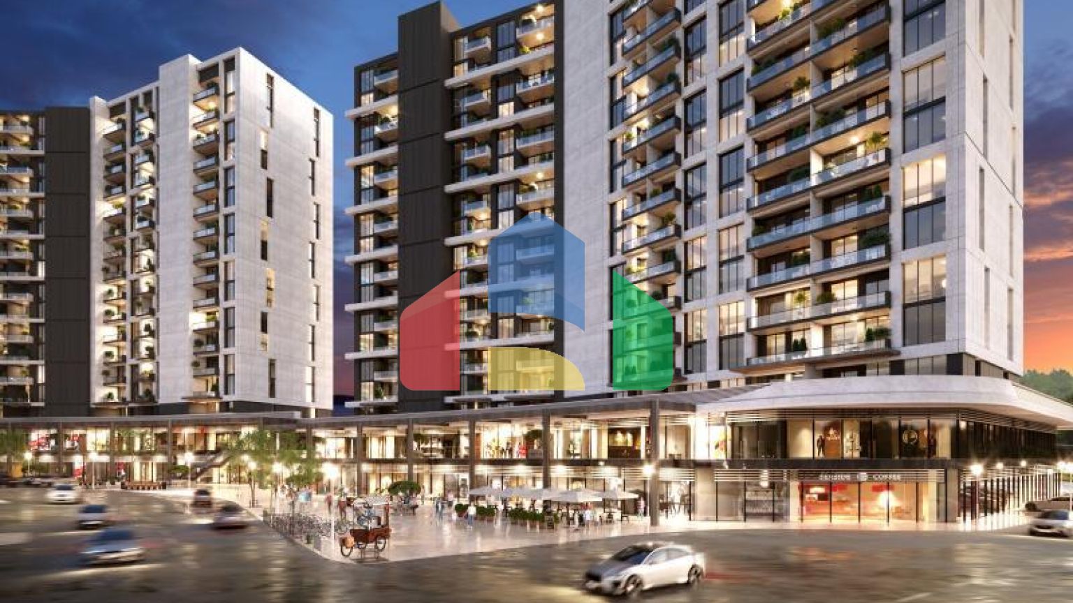 Квартира 1+1 с видом на море в Стамбуле