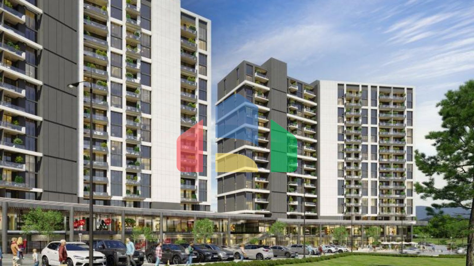 Квартира 1+1 с видом на море в Стамбуле