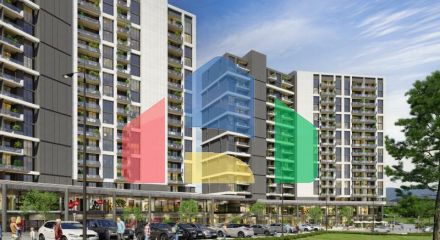 Квартира 1+1 с видом на море в Стамбуле