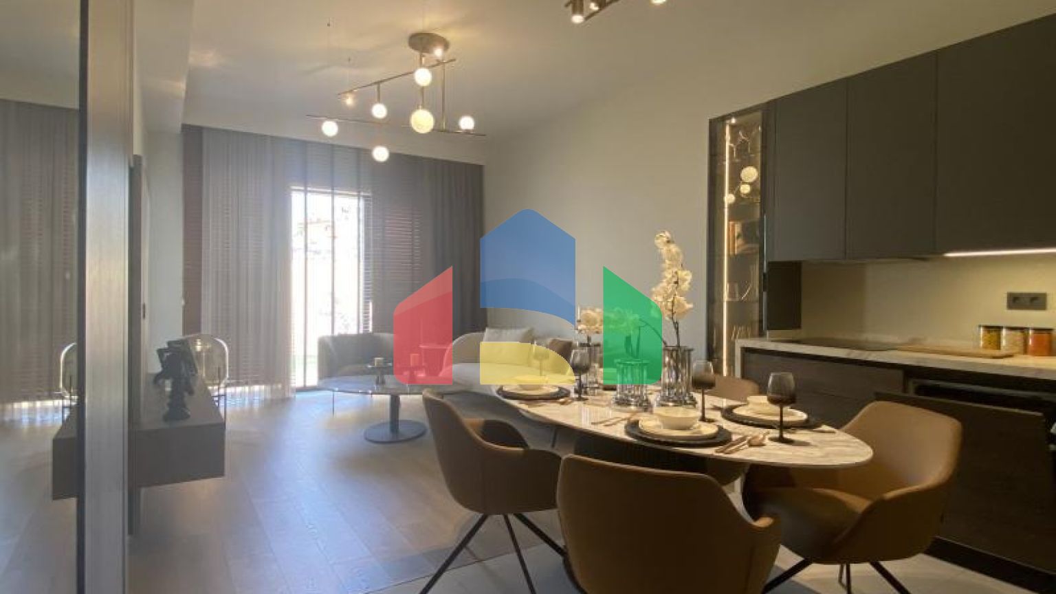 Квартира 1+1 с видом на море в Стамбуле