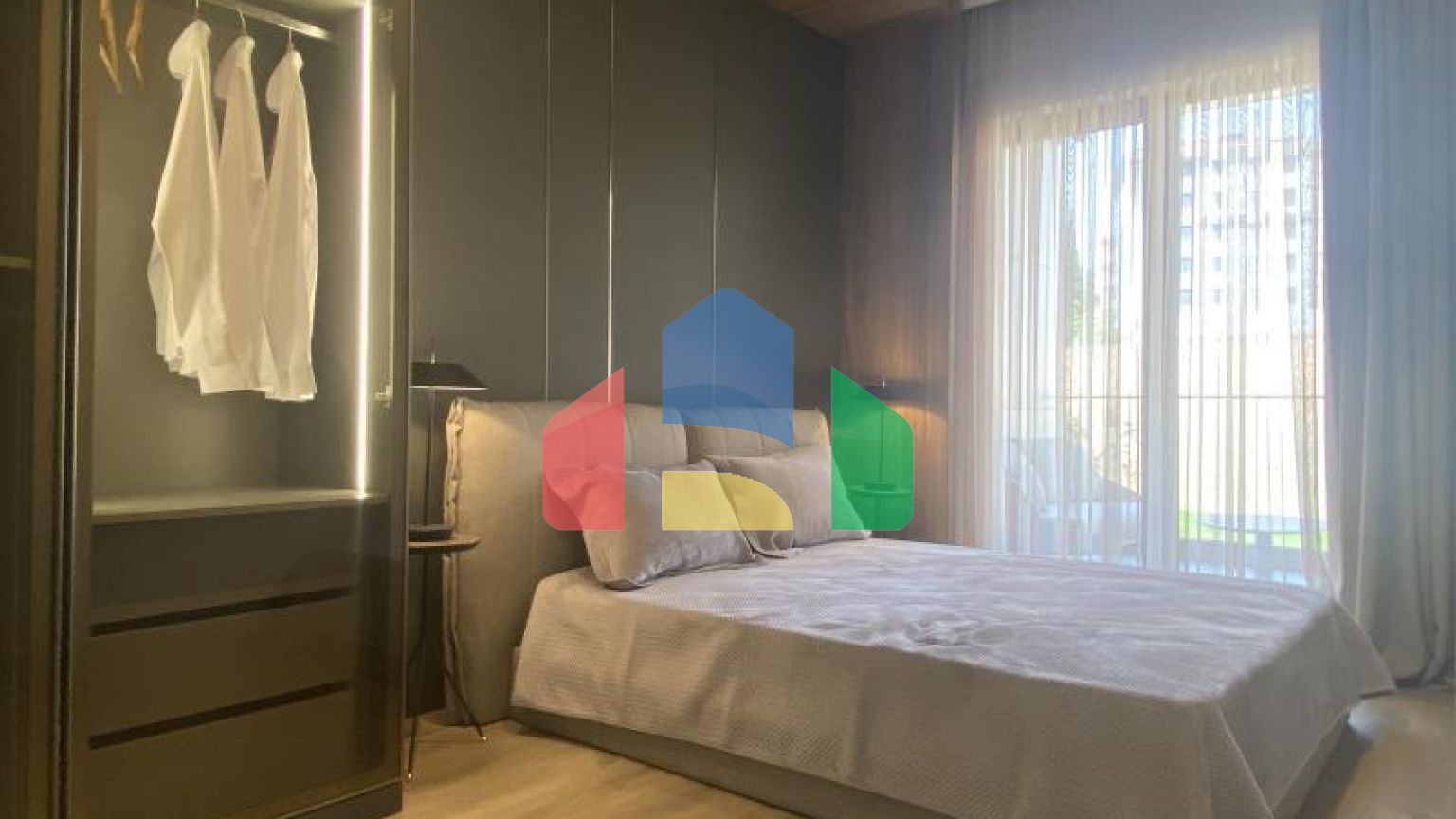 Квартира 1+1 с видом на море в Стамбуле