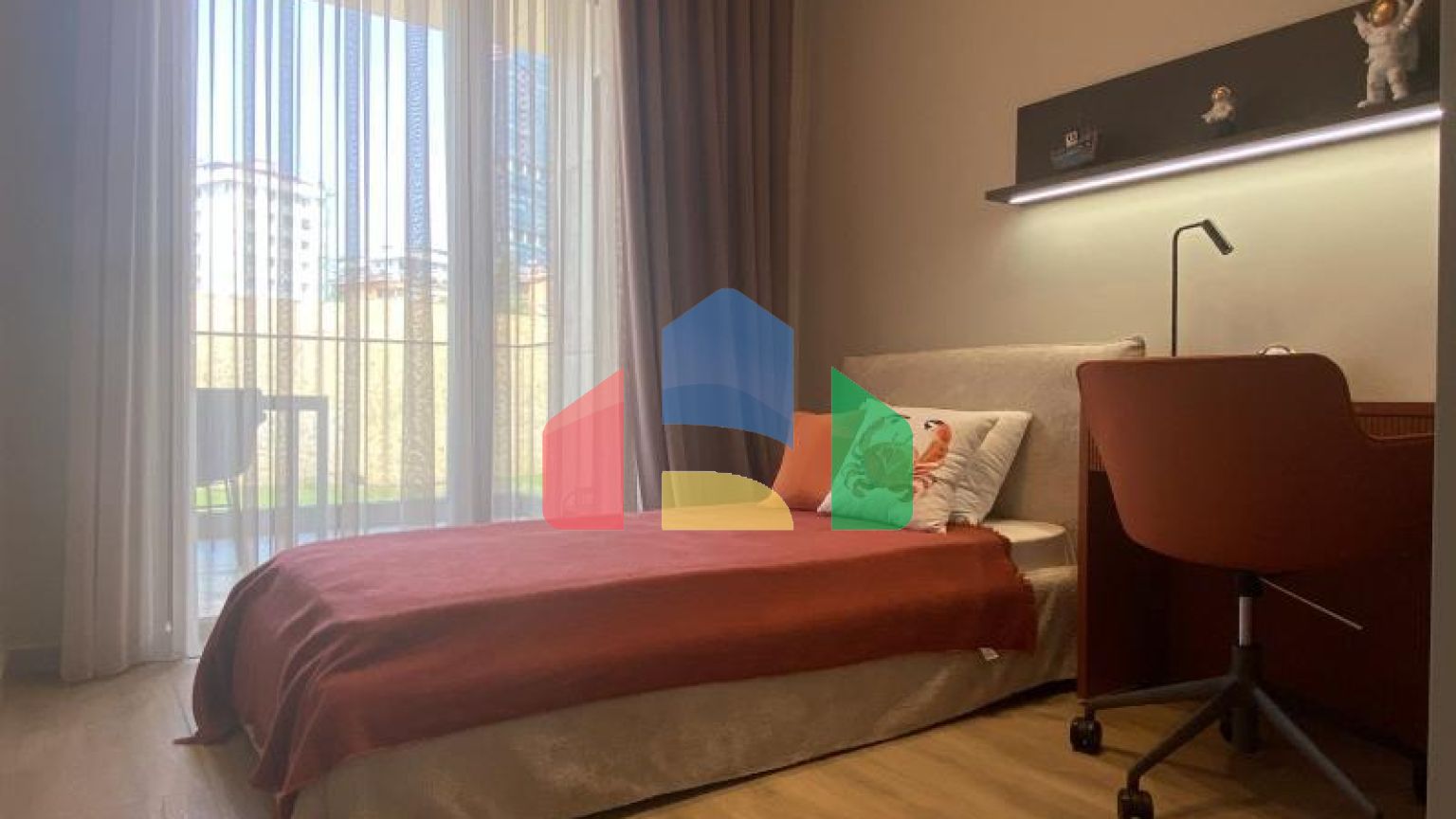 Квартира 1+1 с видом на море в Стамбуле