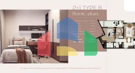 Квартира 1+1 с видом на море в Стамбуле