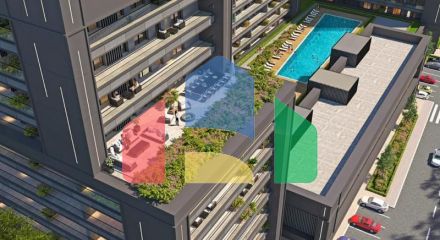 Квартира 1+1 с видом на море в Стамбуле