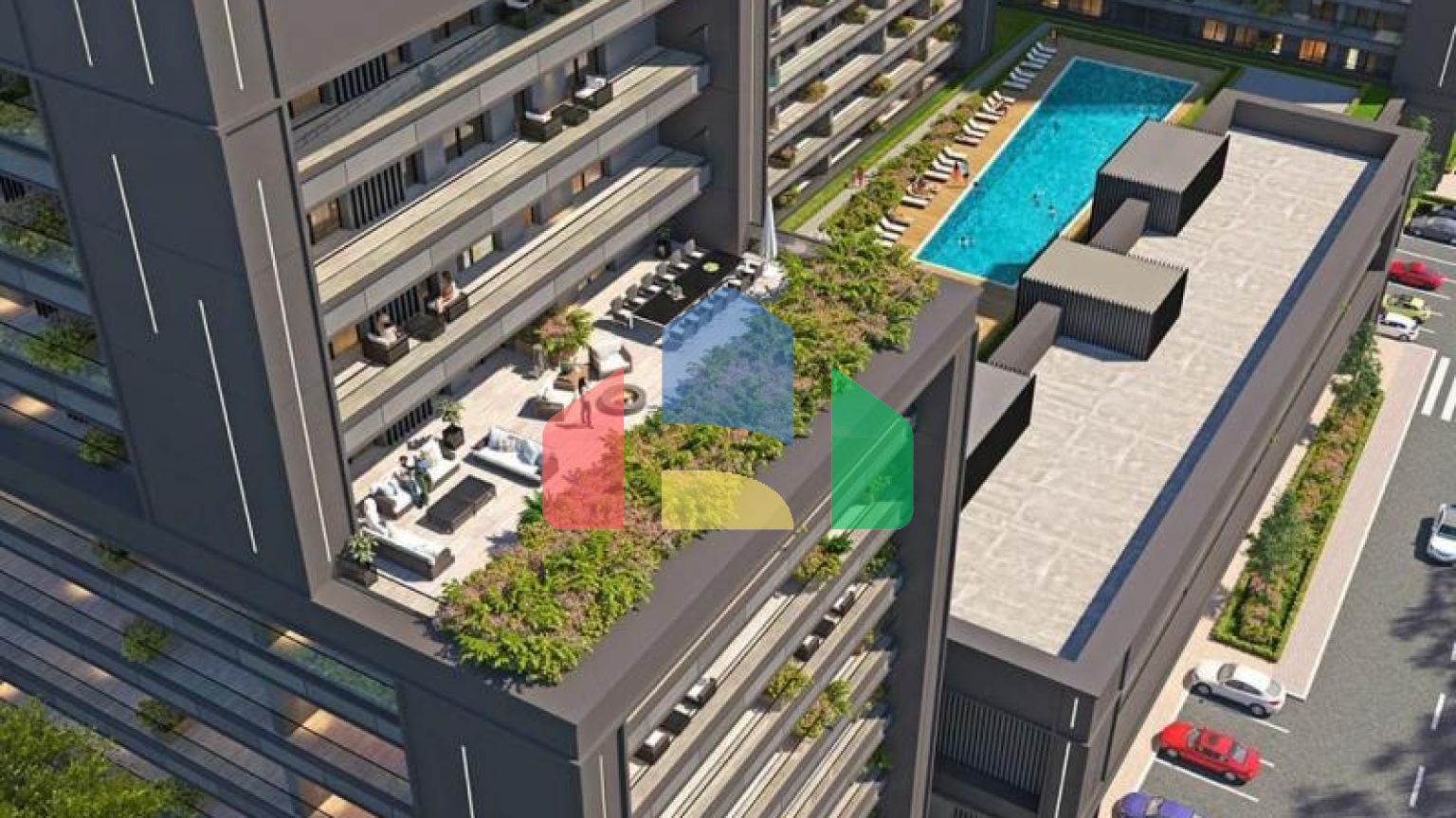 Квартира 4+1 с видом на море в Стамбуле