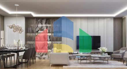 Квартира 4+1 с видом на море в Стамбуле