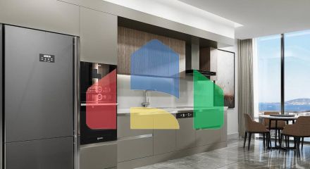 Квартира 4+1 с видом на море в Стамбуле