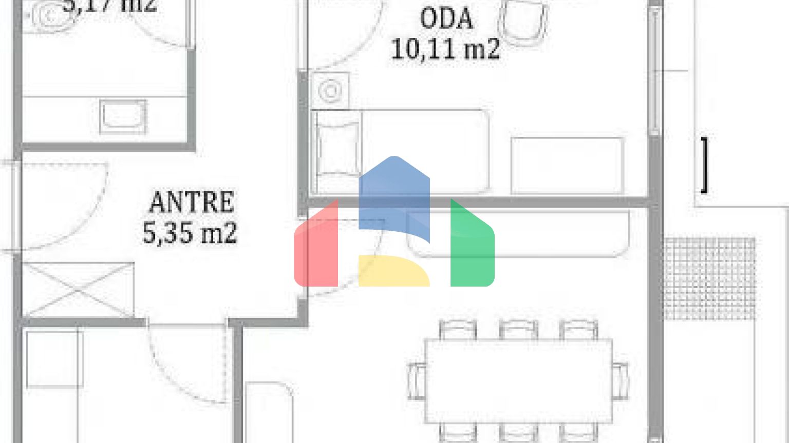 Квартира 4+1 с видом на море в Стамбуле