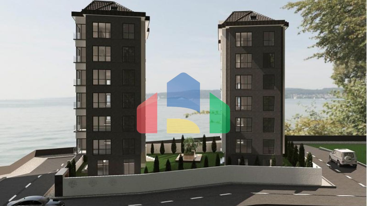 Квартира 2+1 с видом на море в Стамбуле