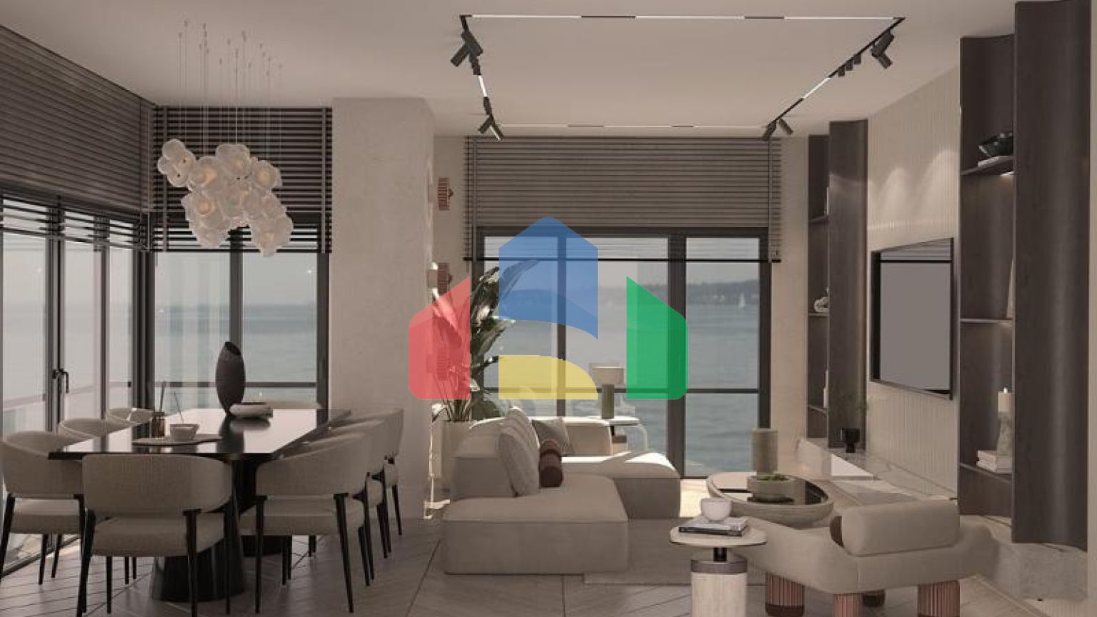 Квартира 2+1 с видом на море в Стамбуле