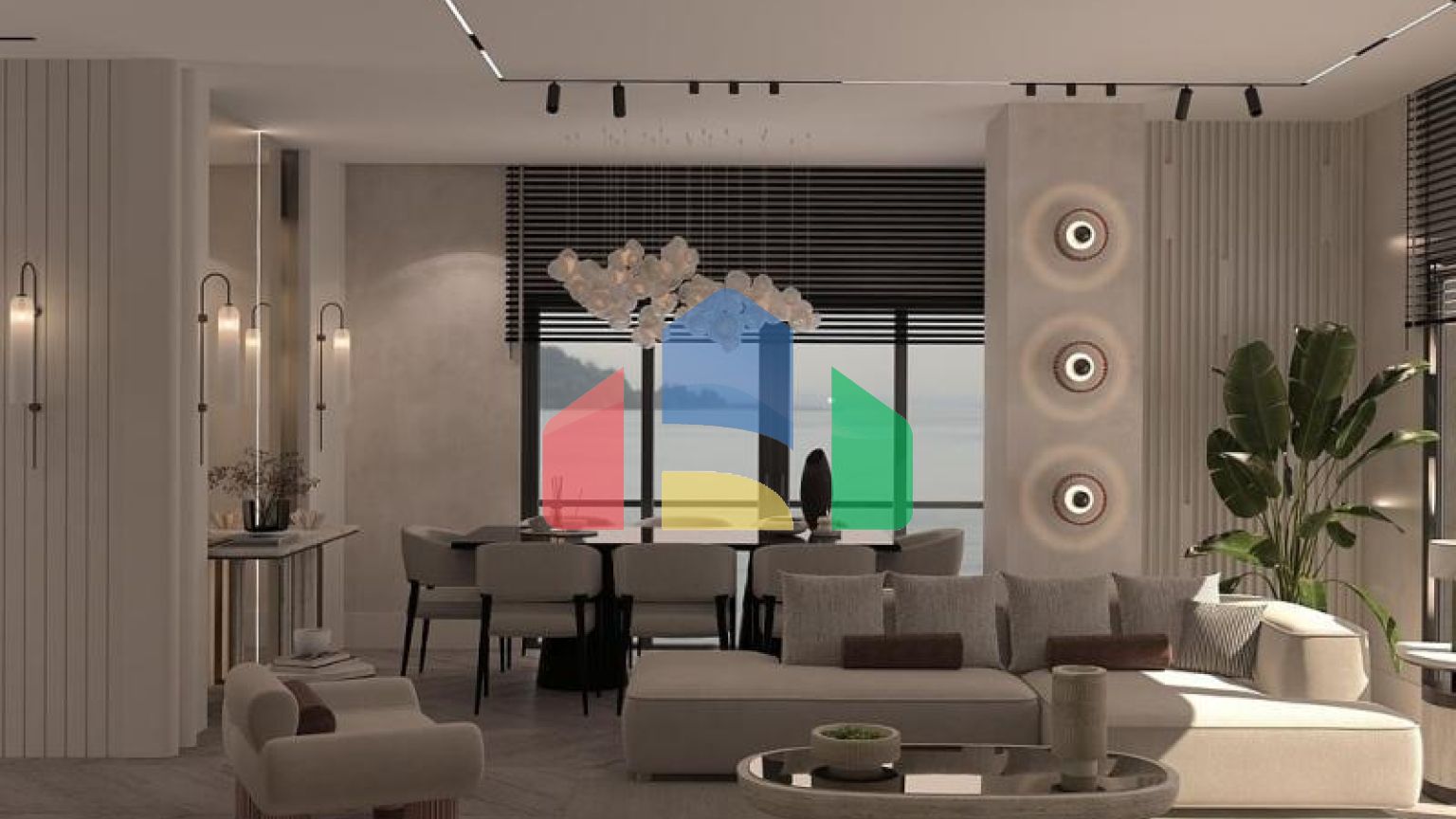 Квартира 2+1 с видом на море в Стамбуле