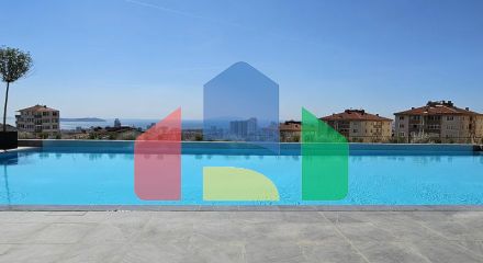 Квартира 1+1 с видом на море в Стамбуле