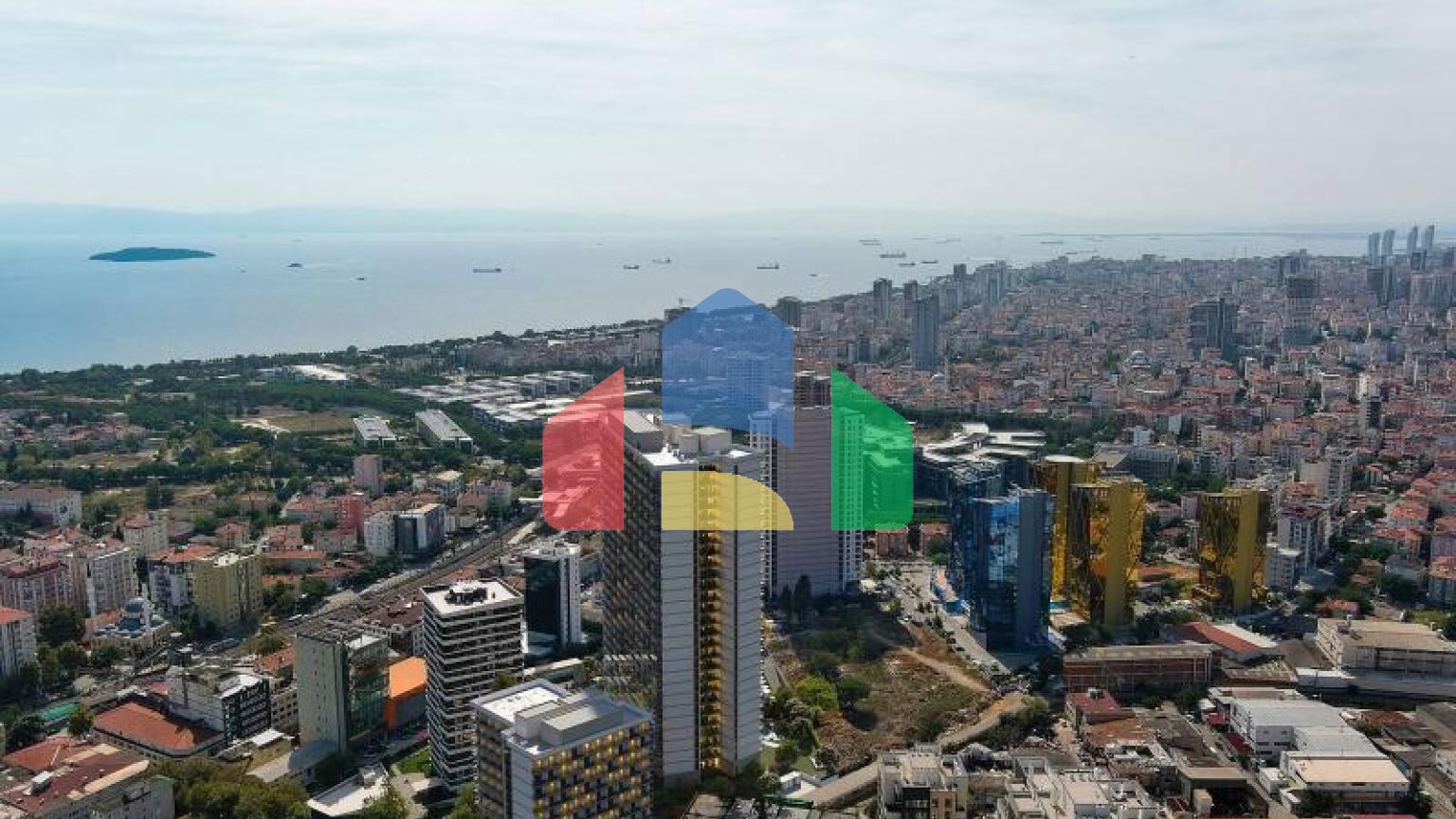 Квартира 0+1 с видом на море в Стамбуле