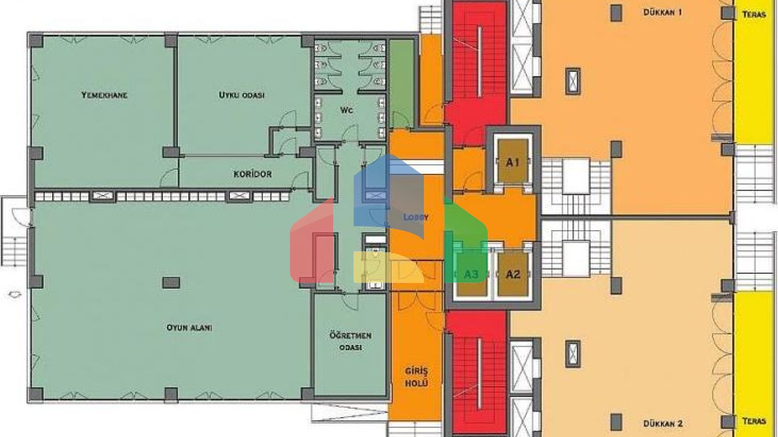 Квартира 0+1 с видом на море в Стамбуле