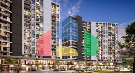 Квартира 2+1 с видом на море в Стамбуле