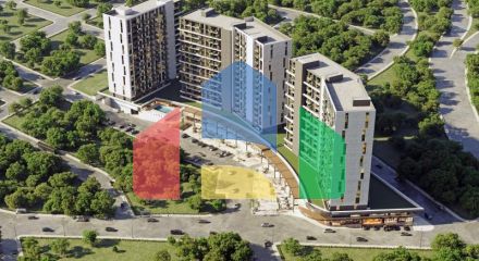 Квартира 2+1 с видом на море в Стамбуле