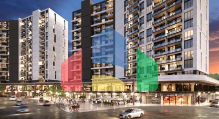 Квартира 2+1 с видом на море в Стамбуле