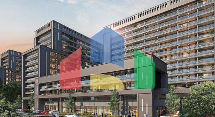 Квартира 2+1 с видом на море в Стамбуле