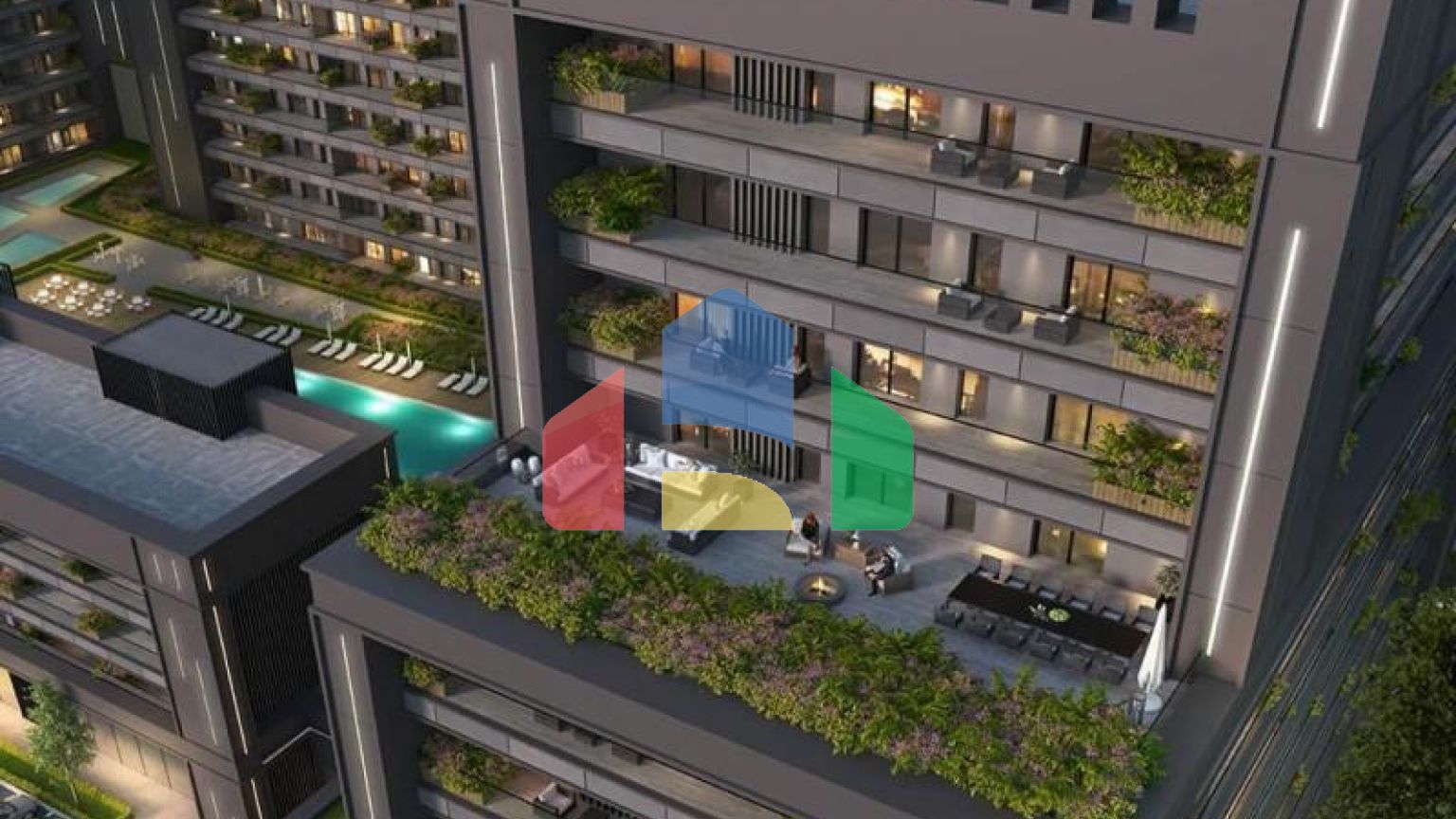 Квартира 2+1 с видом на море в Стамбуле