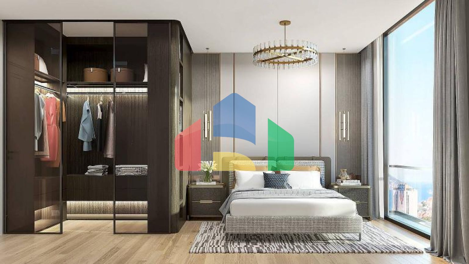 Квартира 2+1 с видом на море в Стамбуле