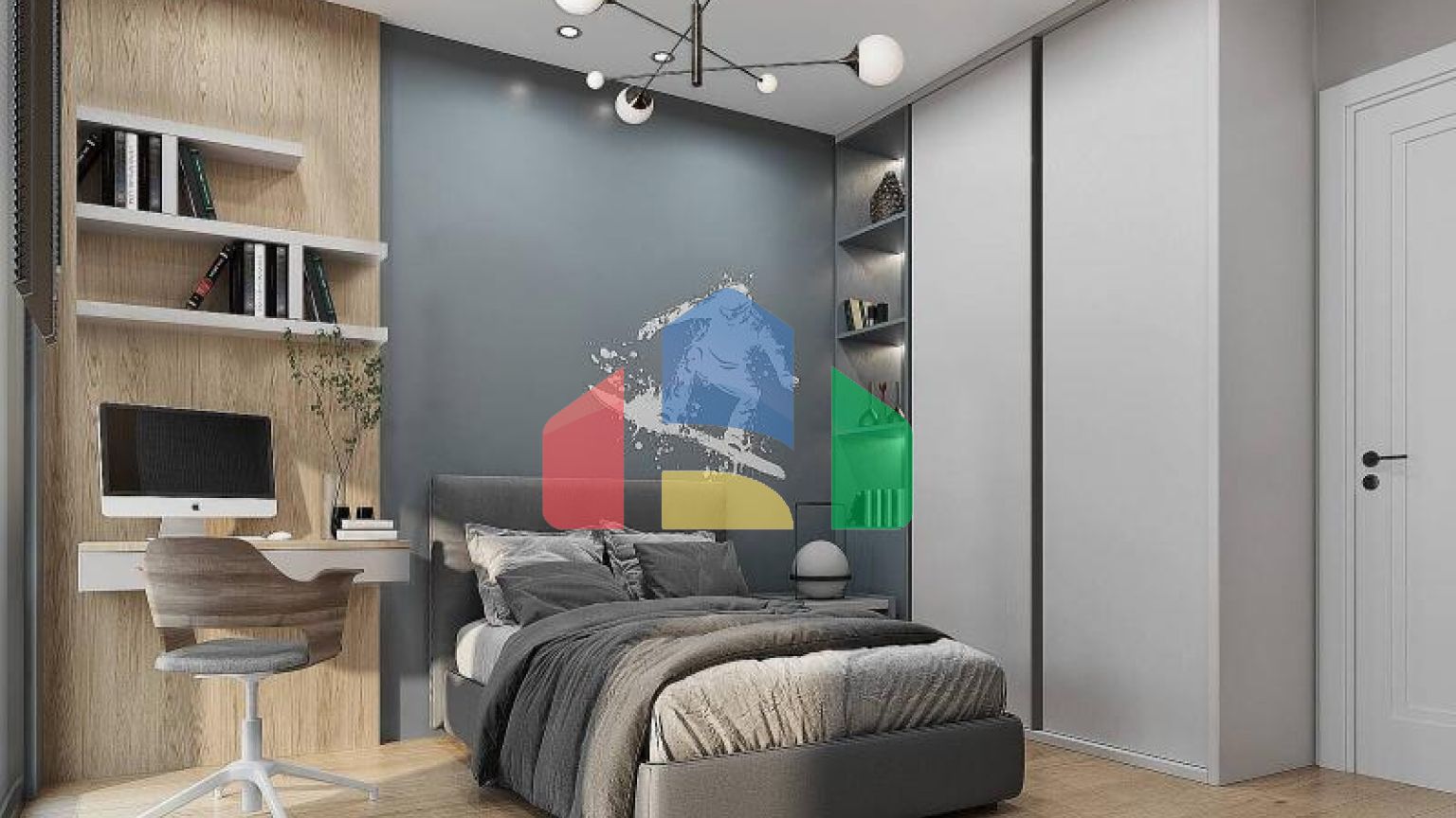 Квартира 2+1 с видом на море в Стамбуле