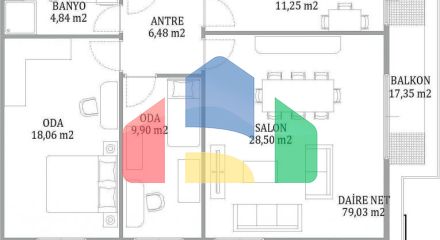 Квартира 2+1 с видом на море в Стамбуле
