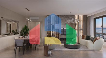 Квартира 1+1 с видом на море в Стамбуле