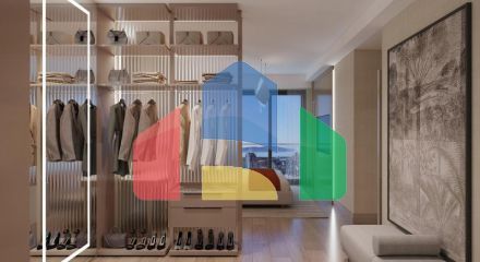 Квартира 1+1 с видом на море в Стамбуле