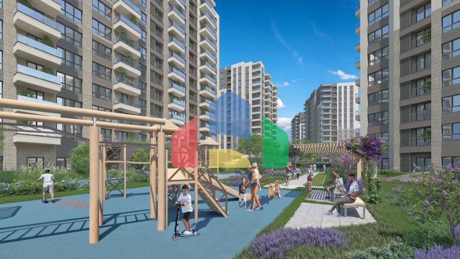 Квартира 3+1 с видом на море в Стамбуле