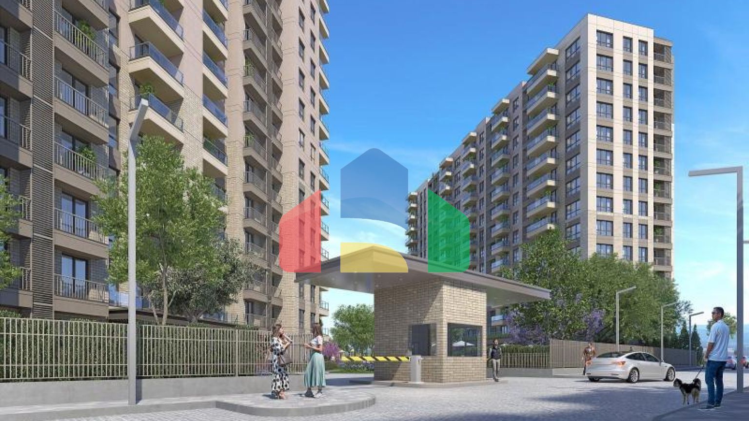 Квартира 3+1 с видом на море в Стамбуле