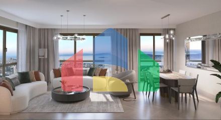 Квартира 3+1 с видом на море в Стамбуле