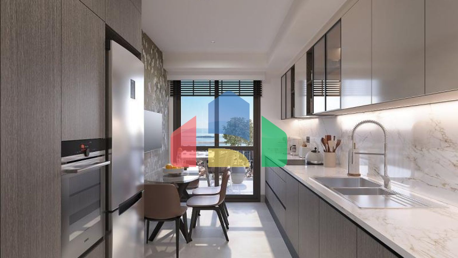 Квартира 3+1 с видом на море в Стамбуле