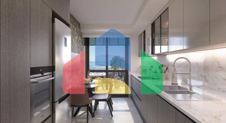 Квартира 3+1 с видом на море в Стамбуле