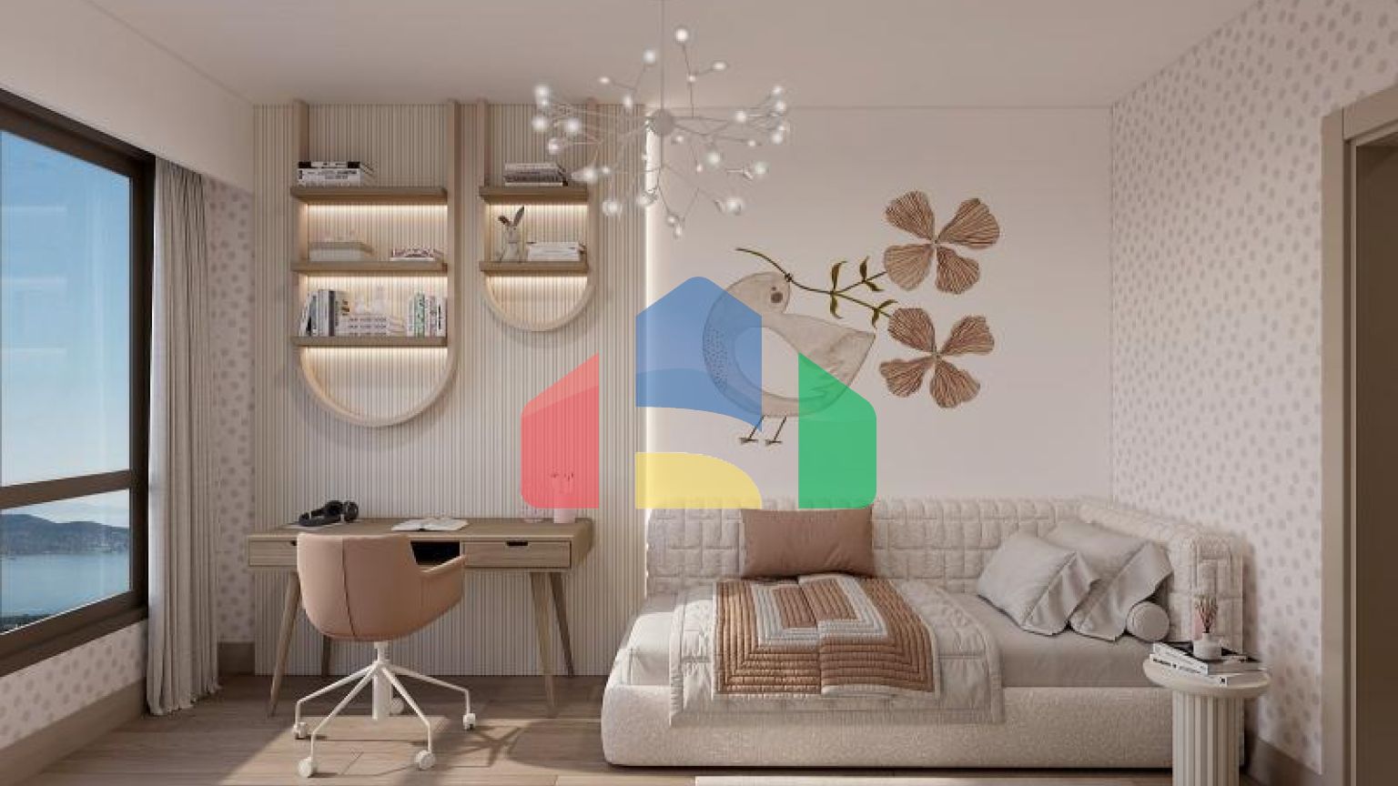 Квартира 3+1 с видом на море в Стамбуле