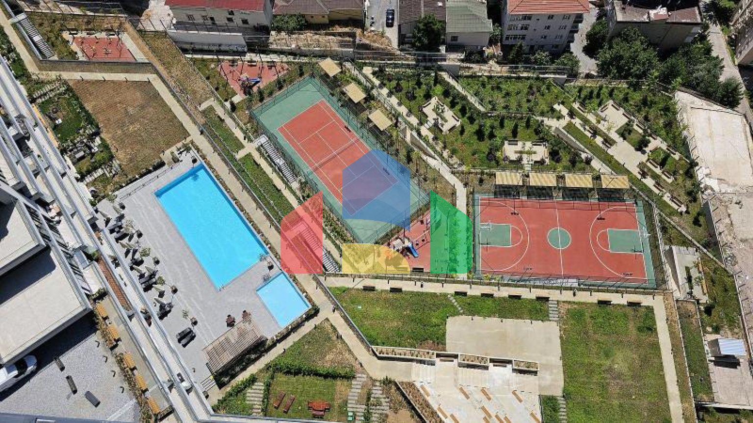 Квартира 2+1 с видом на море в Стамбуле