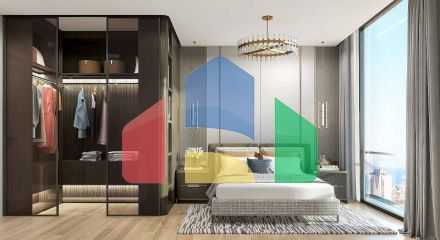 Квартира 3+1 с видом на море в Стамбуле