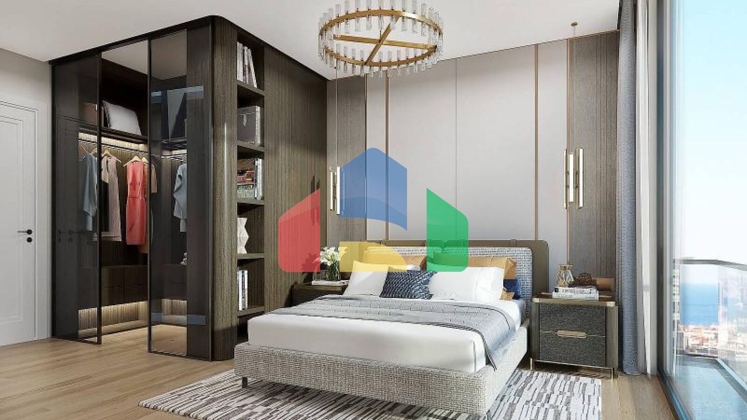 Квартира 3+1 с видом на море в Стамбуле