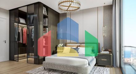 Квартира 3+1 с видом на море в Стамбуле