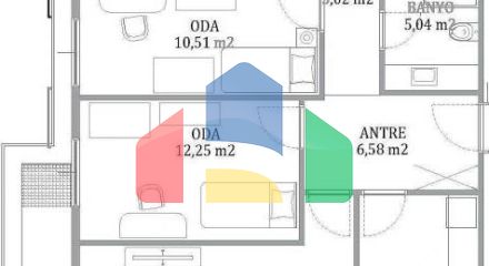 Квартира 3+1 с видом на море в Стамбуле